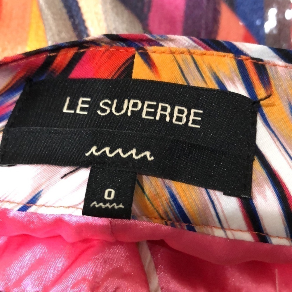 Le Superbe Epic Sequin Rainbow Striped Bermuda Shorts Size 0 - Picture 8 of 10